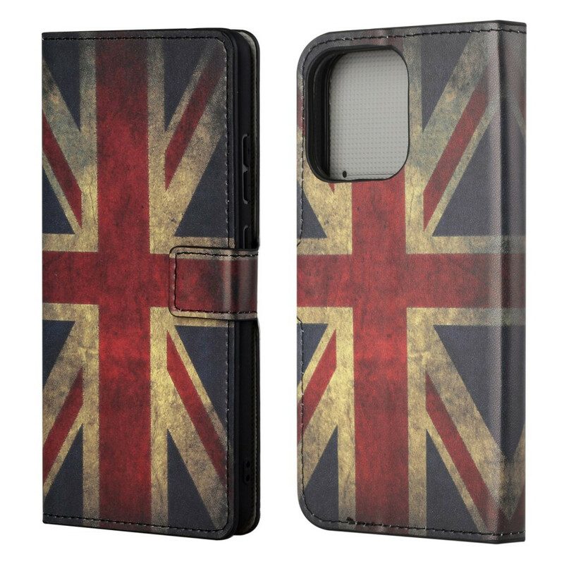 Lederhüllen Für iPhone 13 Pro England-flagge