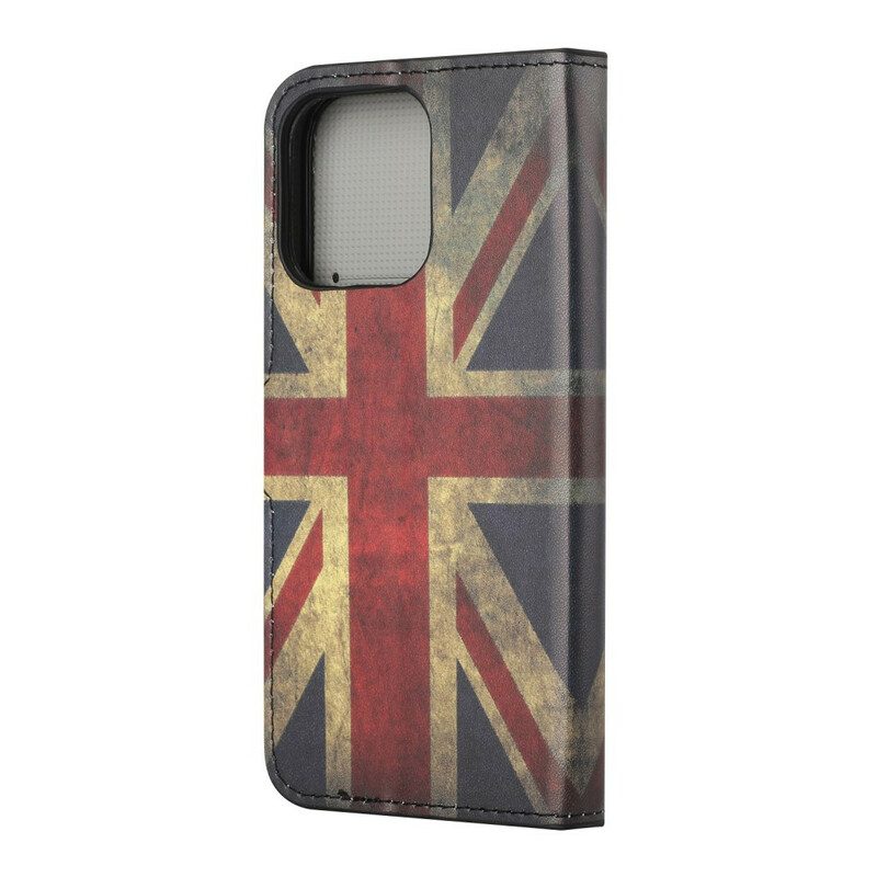 Lederhüllen Für iPhone 13 Pro England-flagge