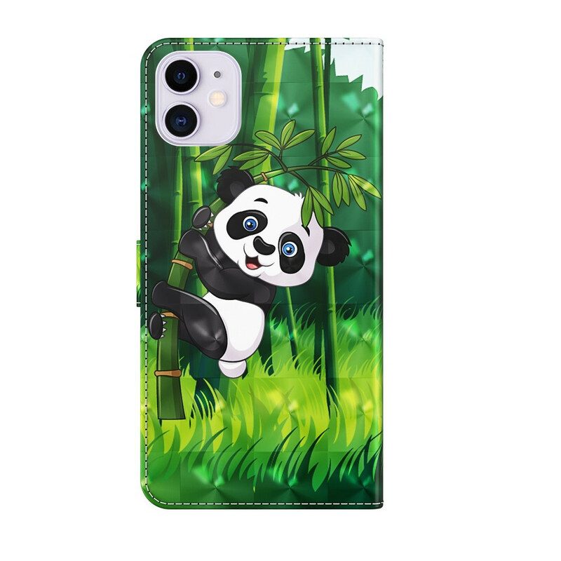 Lederhüllen Für iPhone 13 Pro Panda Und Bambus