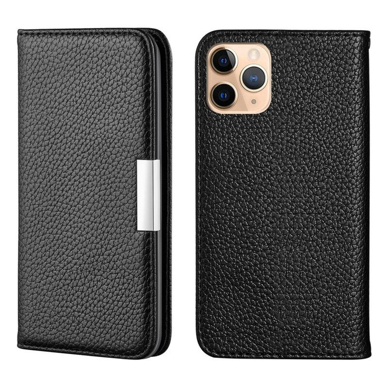 Schutzhülle Für iPhone 13 Pro Flip Case Kunstleder Litschi Ultra Chic