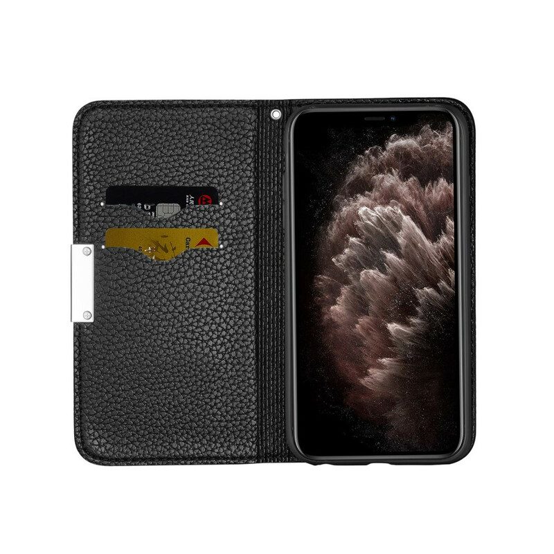 Schutzhülle Für iPhone 13 Pro Flip Case Kunstleder Litschi Ultra Chic