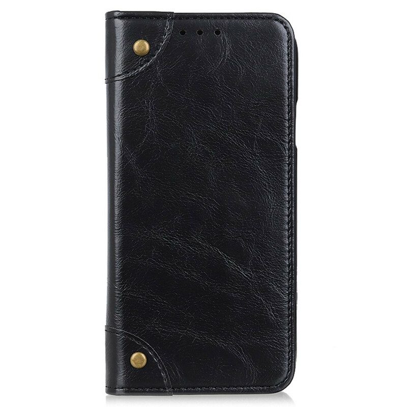 Schutzhülle Für iPhone 13 Pro Flip Case Vintage-nieten