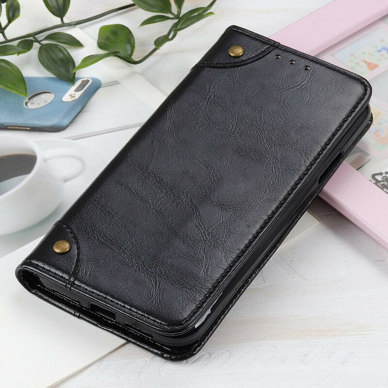 Schutzhülle Für iPhone 13 Pro Flip Case Vintage-nieten