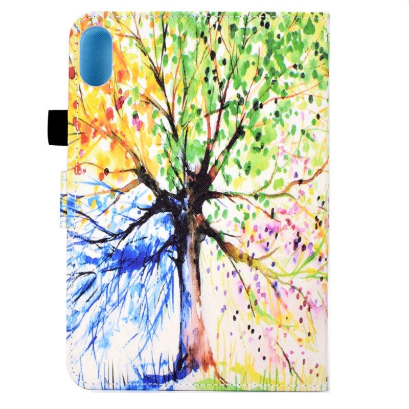 Flip Case Für iPad Mini 6 (2021) Aquarellbaum