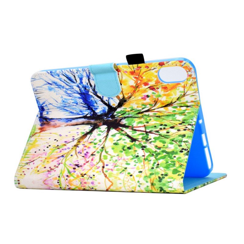 Flip Case Für iPad Mini 6 (2021) Aquarellbaum