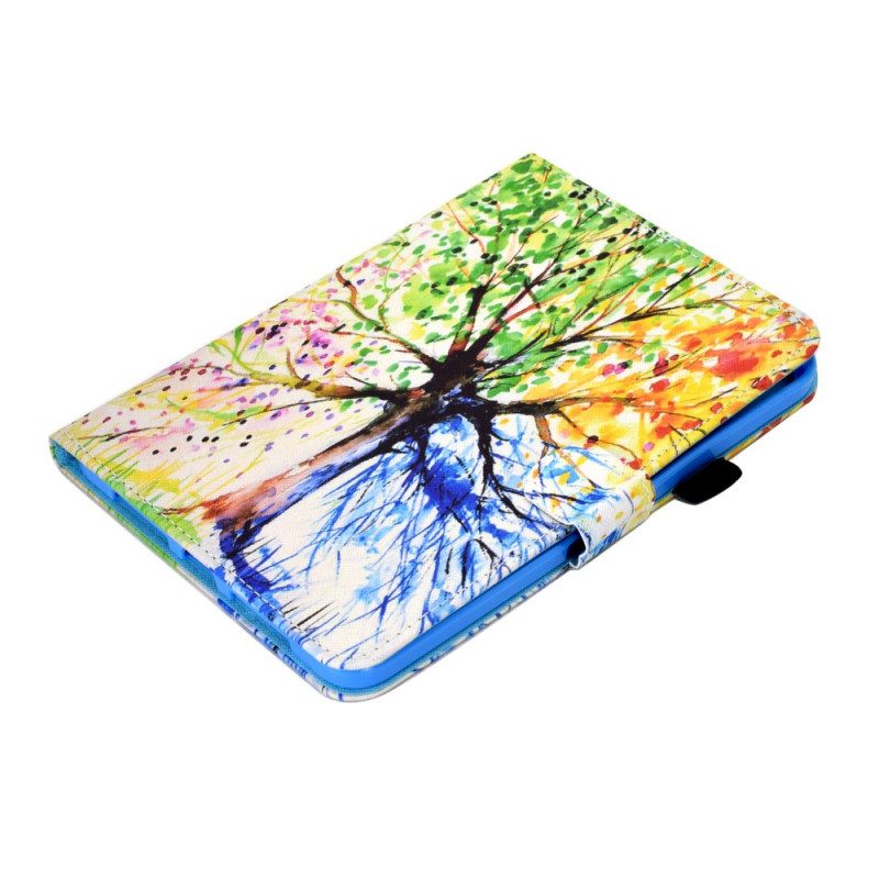 Flip Case Für iPad Mini 6 (2021) Aquarellbaum