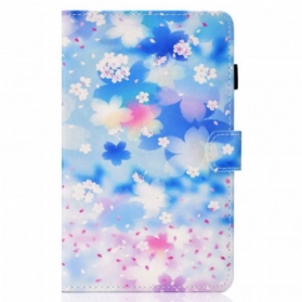 Flip Case Für iPad Mini 6 (2021) Aquarellblumen