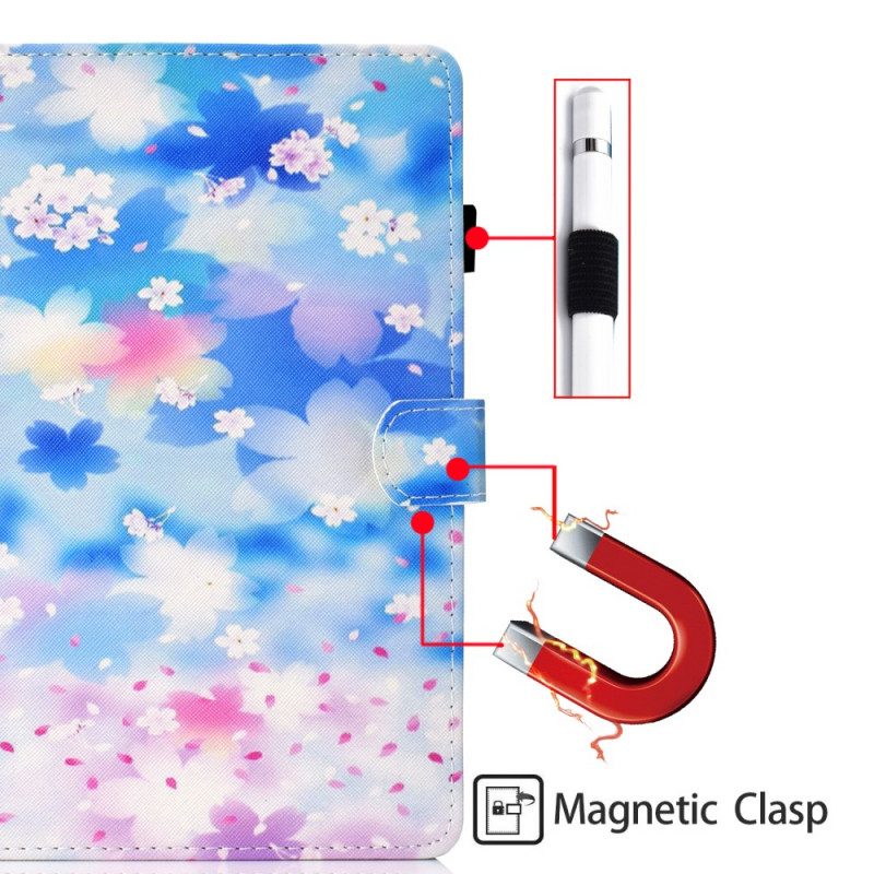 Flip Case Für iPad Mini 6 (2021) Aquarellblumen