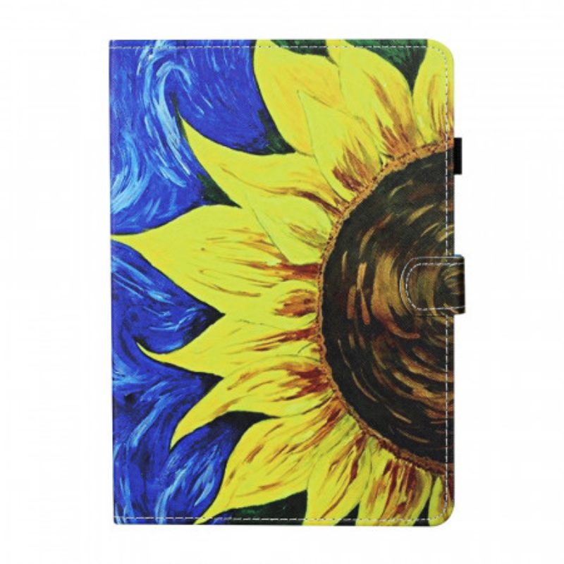 Flip Case Für iPad Mini 6 (2021) Bemalte Sonnenblume