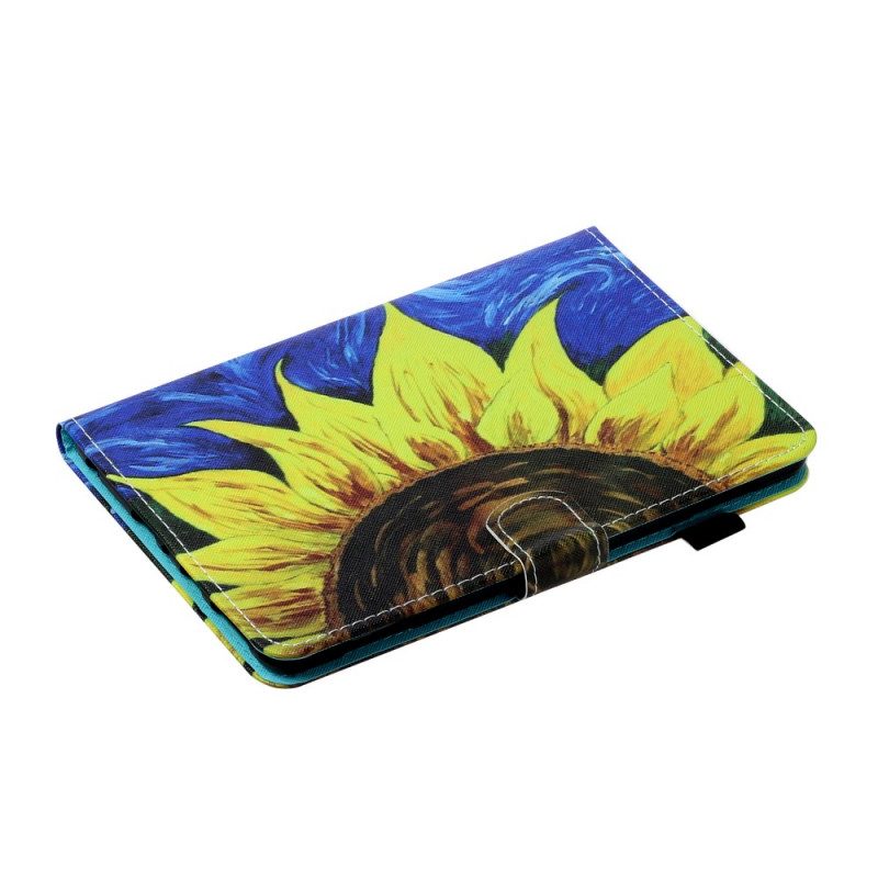 Flip Case Für iPad Mini 6 (2021) Bemalte Sonnenblume