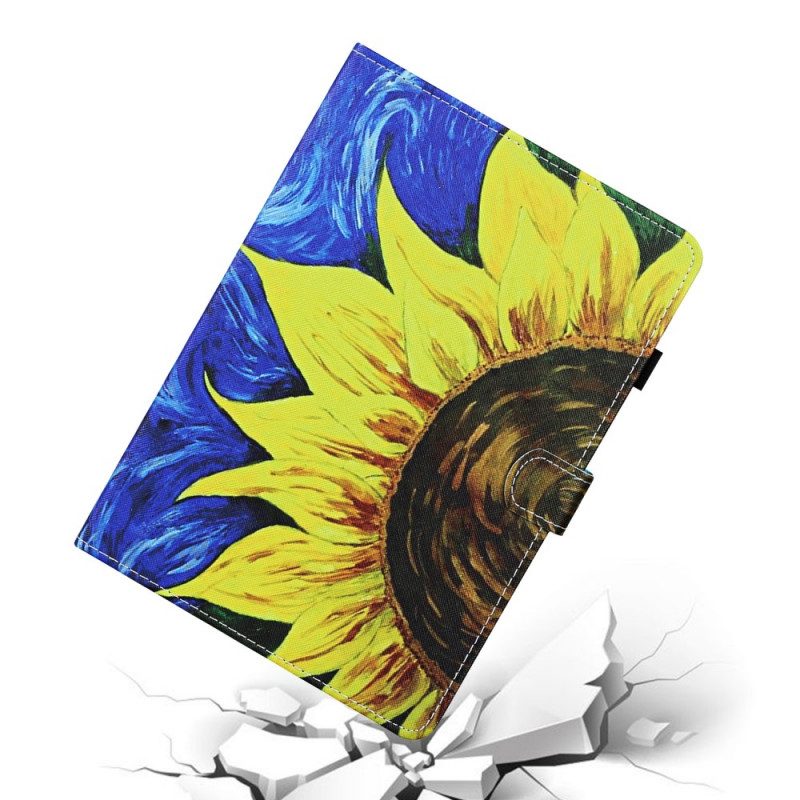 Flip Case Für iPad Mini 6 (2021) Bemalte Sonnenblume