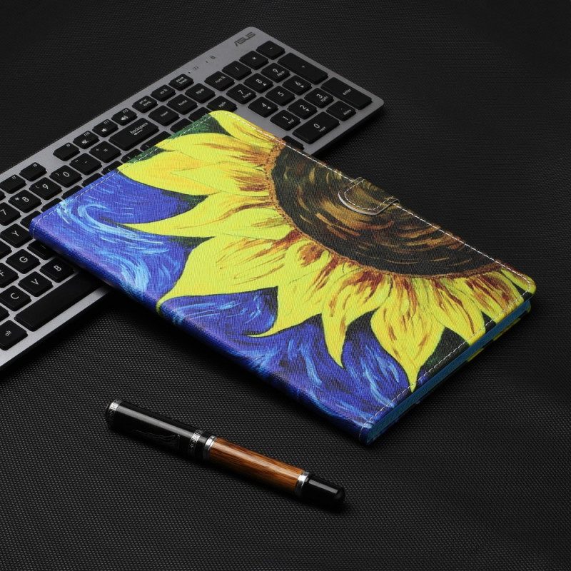 Flip Case Für iPad Mini 6 (2021) Bemalte Sonnenblume