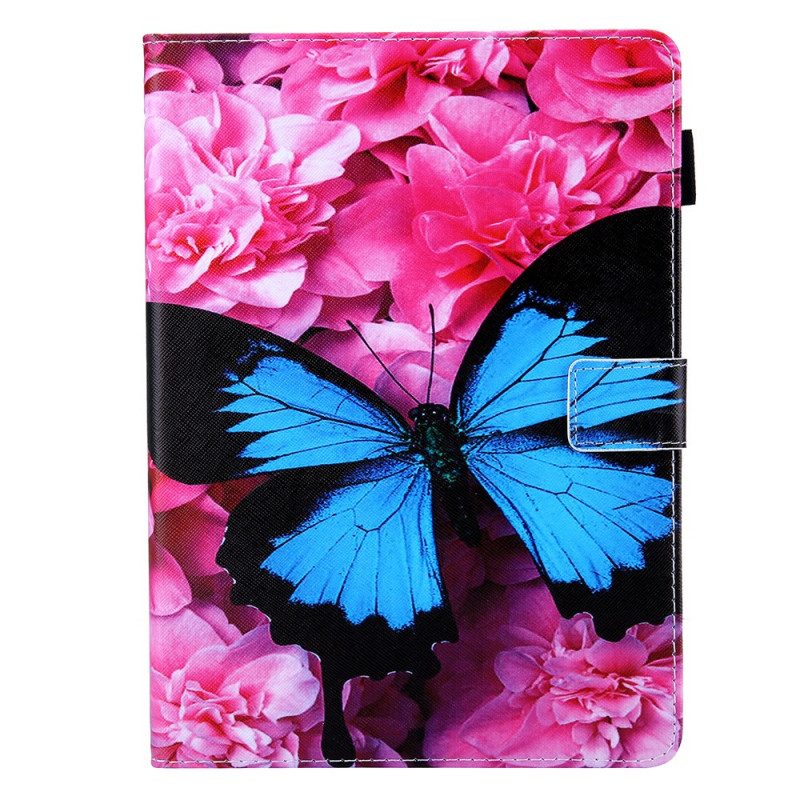 Flip Case Für iPad Mini 6 (2021) Blumenschmetterling