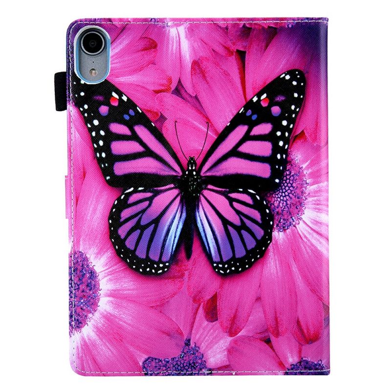 Flip Case Für iPad Mini 6 (2021) Blumenschmetterling