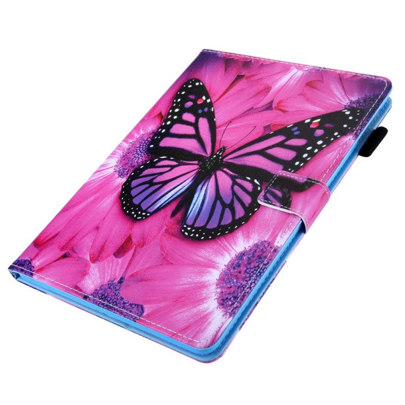 Flip Case Für iPad Mini 6 (2021) Blumenschmetterling