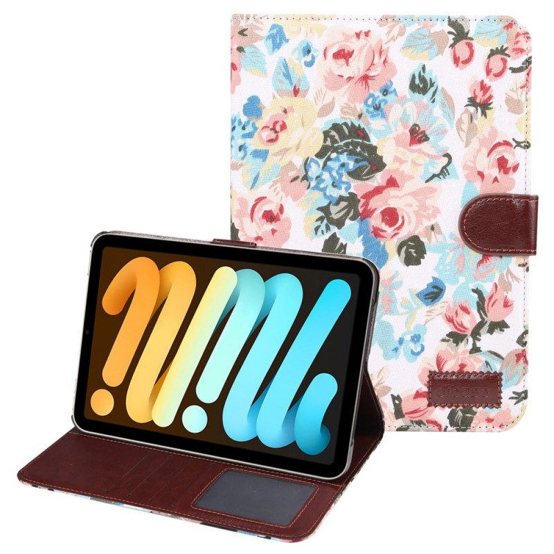 Flip Case Für iPad Mini 6 (2021) Freiheitsblumen