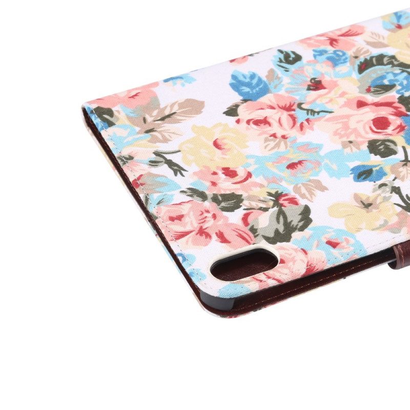 Flip Case Für iPad Mini 6 (2021) Freiheitsblumen