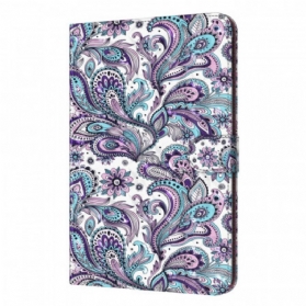 Flip Case Für iPad Mini 6 (2021) Helles Punkt-paisley-muster