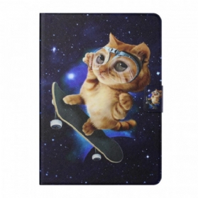 Flip Case Für iPad Mini 6 (2021) Katzen-skateboarden