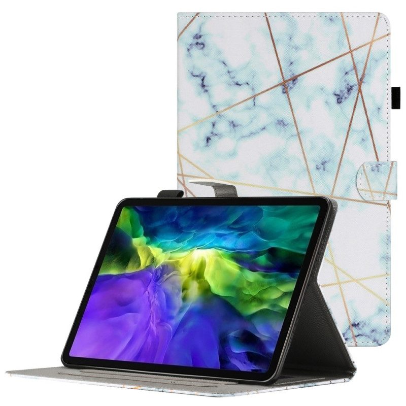 Flip Case Für iPad Mini 6 (2021) Marmorgeometrie