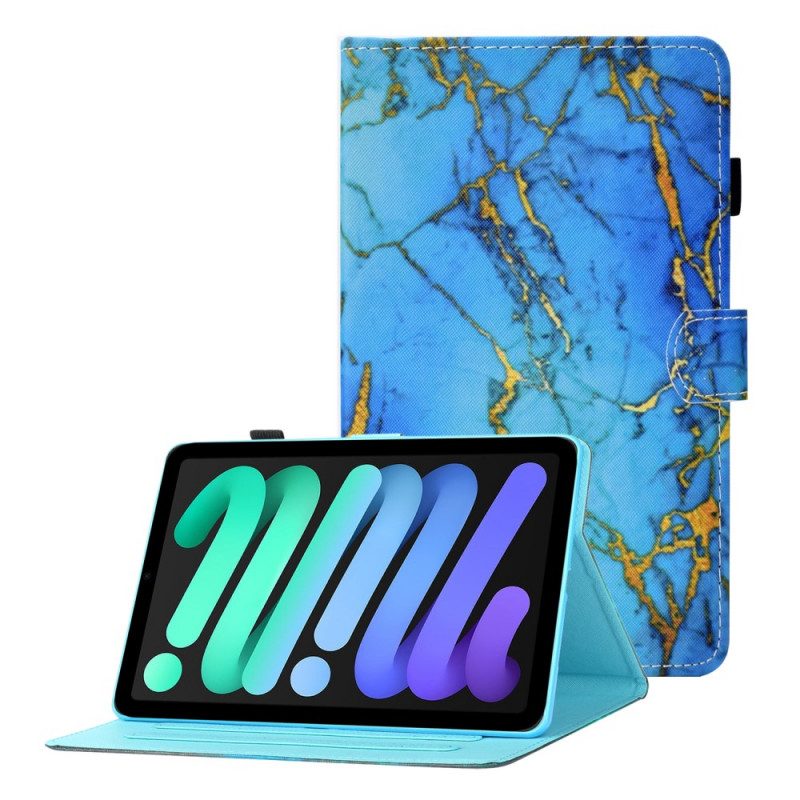 Flip Case Für iPad Mini 6 (2021) Marmorstil