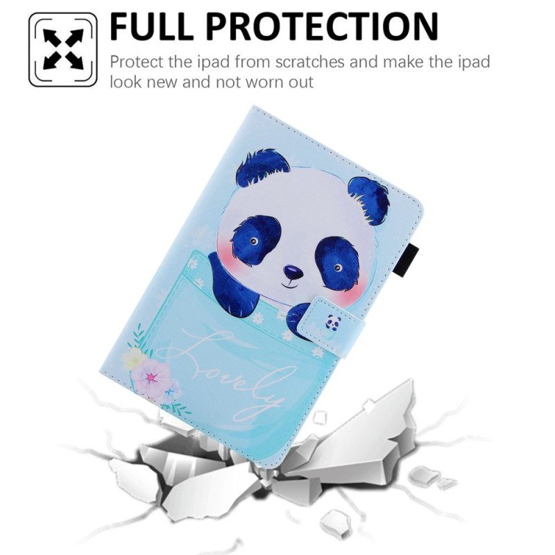 Flip Case Für iPad Mini 6 (2021) Süßer Panda