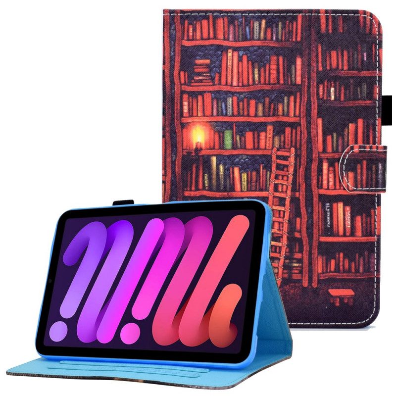 Lederhüllen Für iPad Mini 6 (2021) Bibliothek