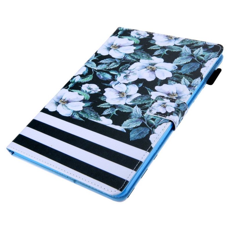 Lederhüllen Für iPad Mini 6 (2021) Blumendesign