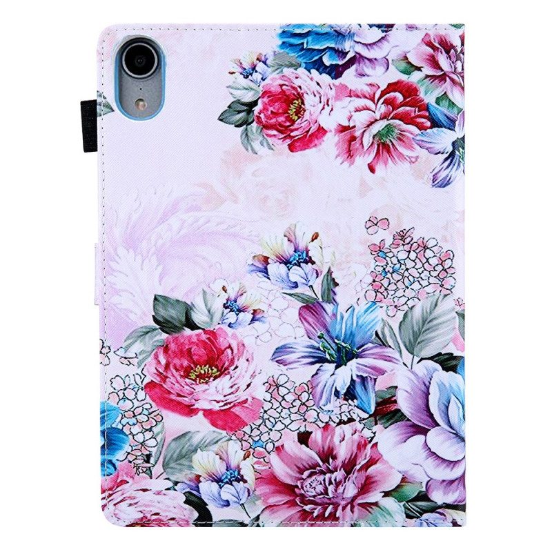 Lederhüllen Für iPad Mini 6 (2021) Blumendesign