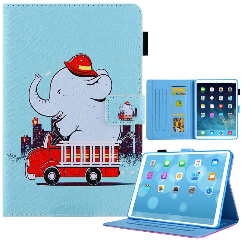 Lederhüllen Für iPad Mini 6 (2021) Feuerwehrmann-elefant