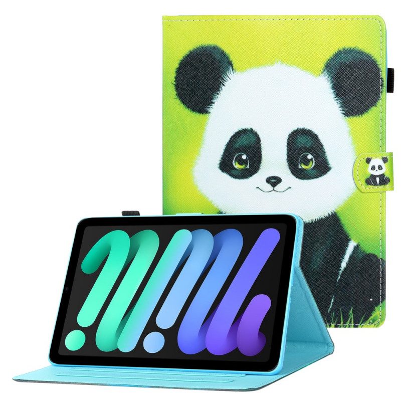 Lederhüllen Für iPad Mini 6 (2021) Glücklicher Panda