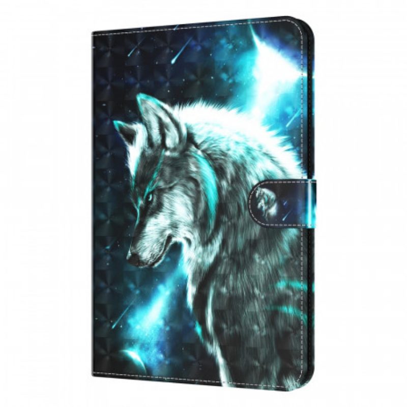 Lederhüllen Für iPad Mini 6 (2021) Lichtfleck Wilder Wolf