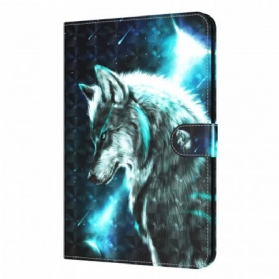 Lederhüllen Für iPad Mini 6 (2021) Lichtfleck Wilder Wolf