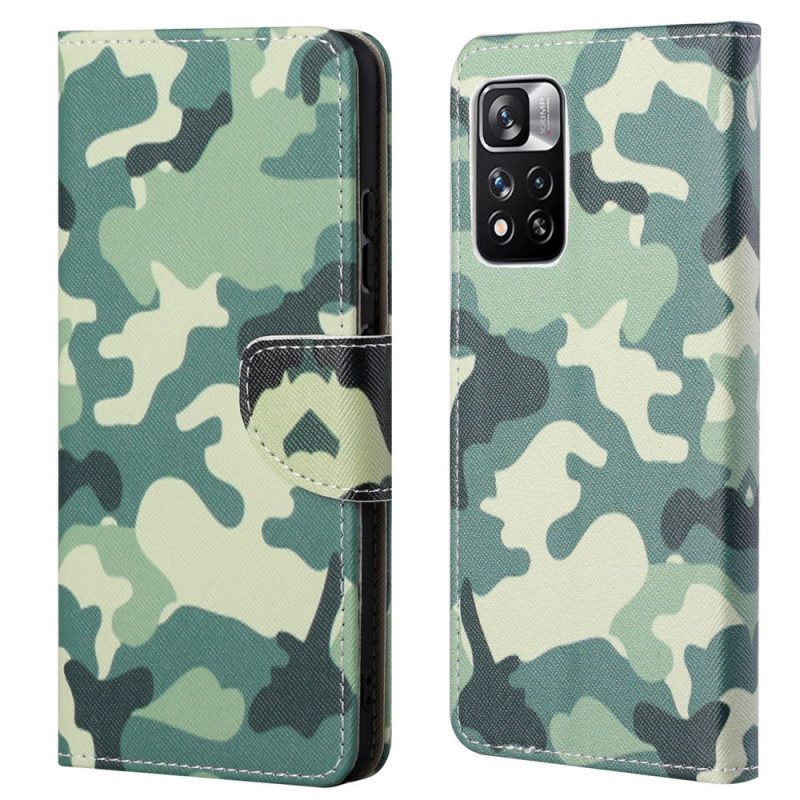 Flip Case Für Xiaomi Redmi Note 11 Pro / 11 Pro 5G Militärische Tarnung