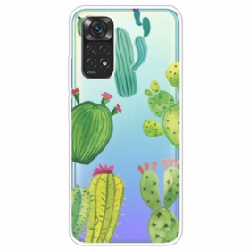 Handyhülle Für Xiaomi Redmi Note 11 Pro / 11 Pro 5G Aquarellkakteen