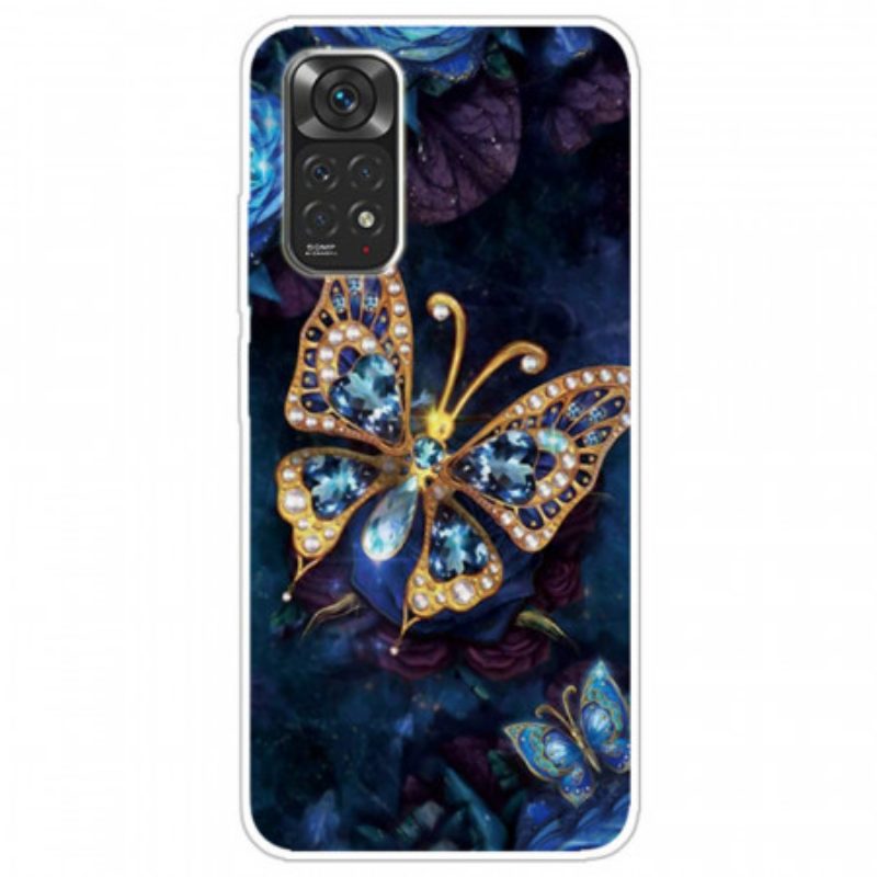 Handyhülle Für Xiaomi Redmi Note 11 Pro / 11 Pro 5G Goldener Schmetterling