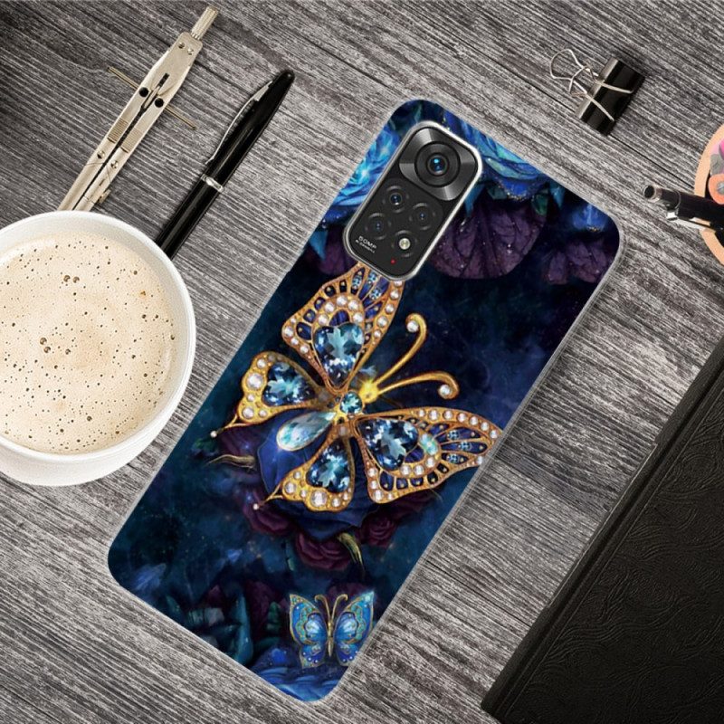 Handyhülle Für Xiaomi Redmi Note 11 Pro / 11 Pro 5G Goldener Schmetterling