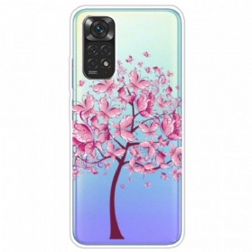 Handyhülle Für Xiaomi Redmi Note 11 Pro / 11 Pro 5G Rosa Baumkrone