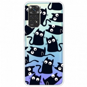 Hülle Für Xiaomi Redmi Note 11 Pro / 11 Pro 5G Mehrere Schwarze Katzen