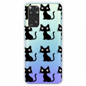 Hülle Für Xiaomi Redmi Note 11 Pro / 11 Pro 5G Mehrere Schwarze Katzen