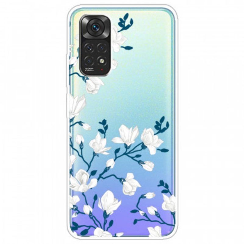 Hülle Für Xiaomi Redmi Note 11 Pro / 11 Pro 5G Weiße Blumen