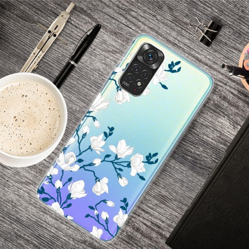 Hülle Für Xiaomi Redmi Note 11 Pro / 11 Pro 5G Weiße Blumen