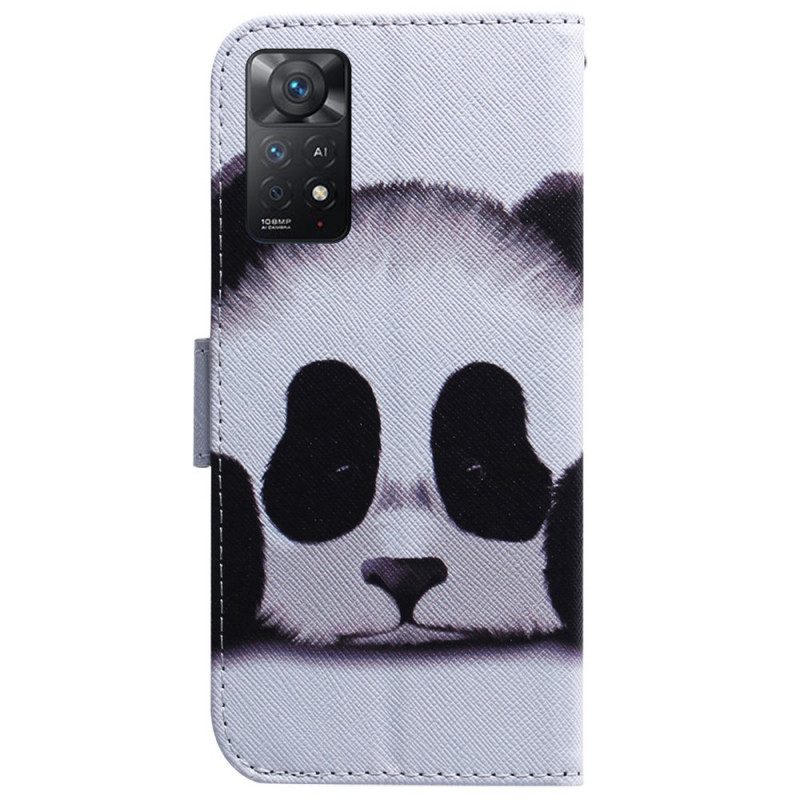 Lederhüllen Für Xiaomi Redmi Note 11 Pro / 11 Pro 5G Panda-gesicht