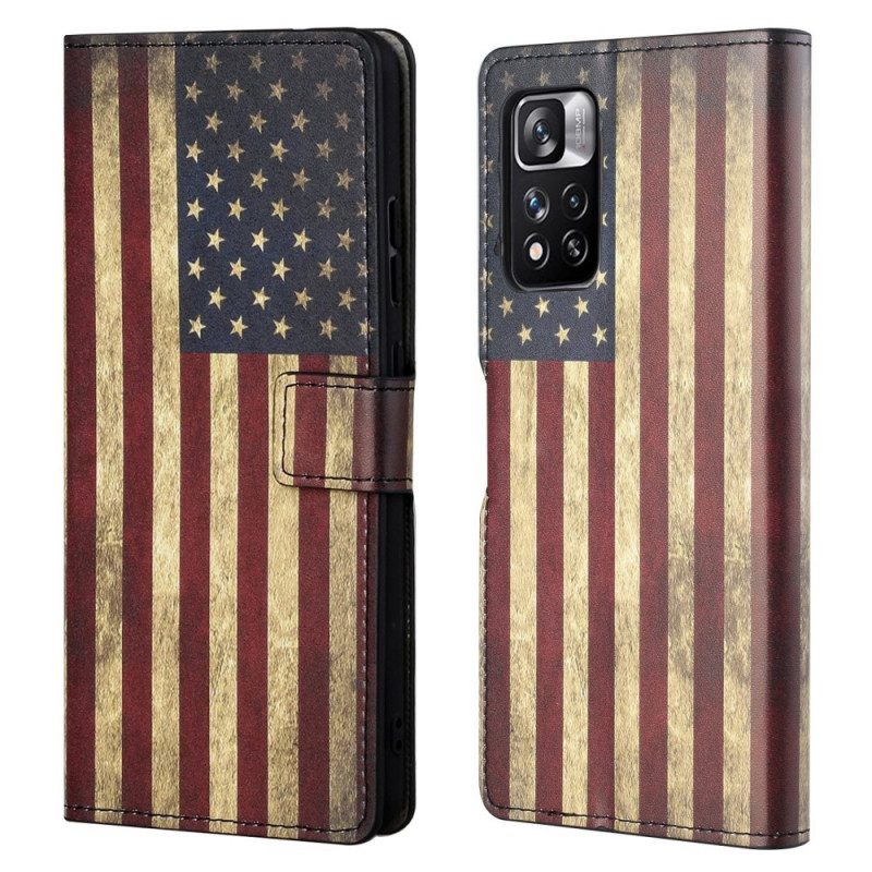 Lederhüllen Für Xiaomi Redmi Note 11 Pro / 11 Pro 5G Us Flagge