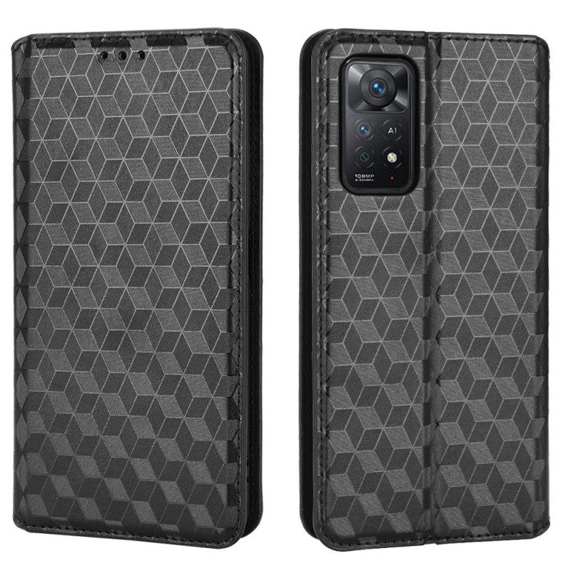 Schutzhülle Für Xiaomi Redmi Note 11 Pro / 11 Pro 5G Flip Case 3d-diamant-ledereffekt