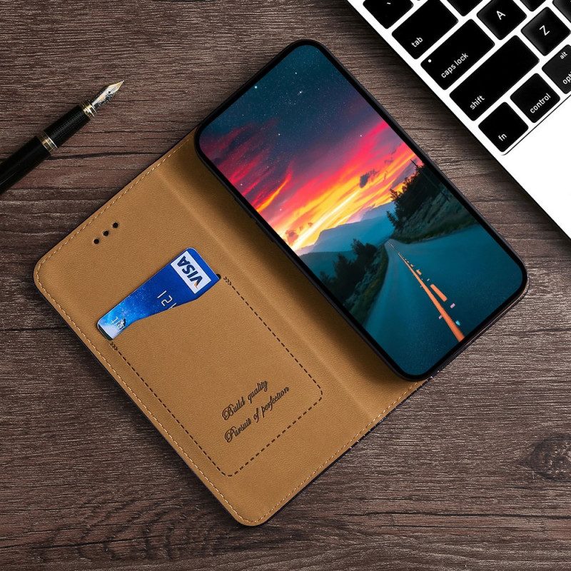 Schutzhülle Für Xiaomi Redmi Note 11 Pro / 11 Pro 5G Flip Case Strukturierter Ledereffekt