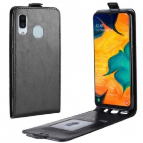 Flip Case Für Samsung Galaxy A30 Flip Case Faltender Ledereffekt