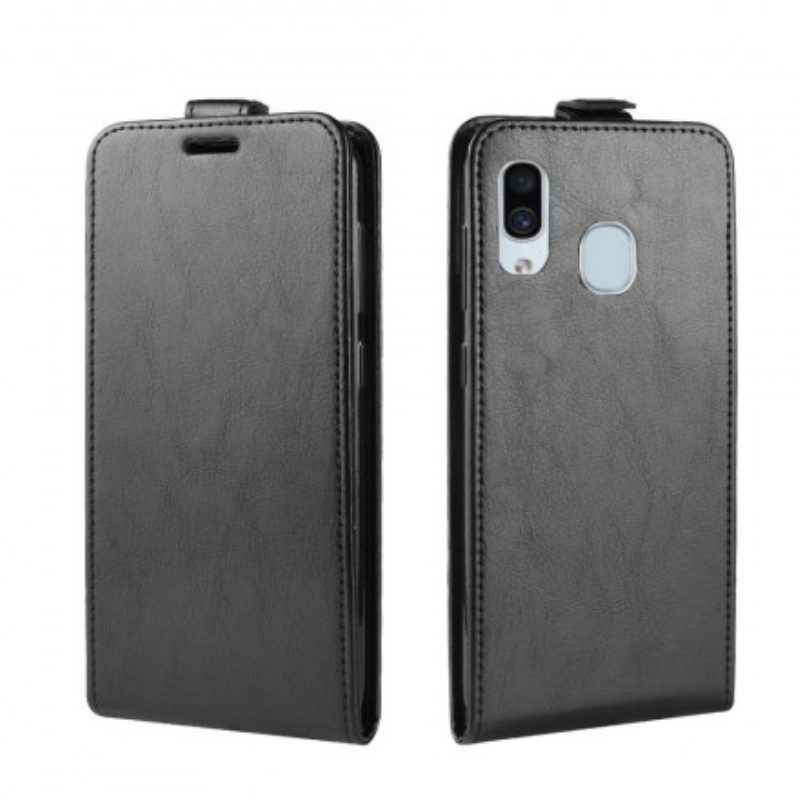 Flip Case Für Samsung Galaxy A30 Flip Case Faltender Ledereffekt