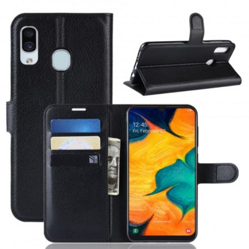 Flip Case Für Samsung Galaxy A30 Klassisch