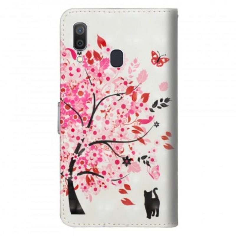 Flip Case Für Samsung Galaxy A30 Rosa Baum